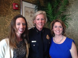 PRSA Tampa Bay President Marissa Segunda, APR with Chief Jane Castor and Laura McElroy